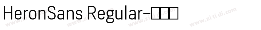 HeronSans Regular字体转换